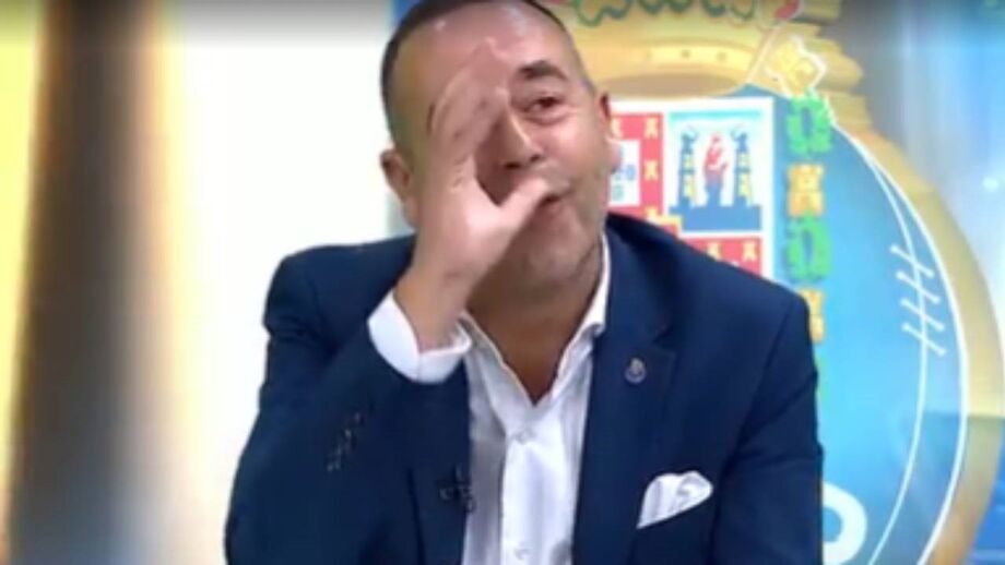 Comentador da CMTV comenta o "glu, glu, glu" proferido pelo treinador do Benfica na conferência de imprensa