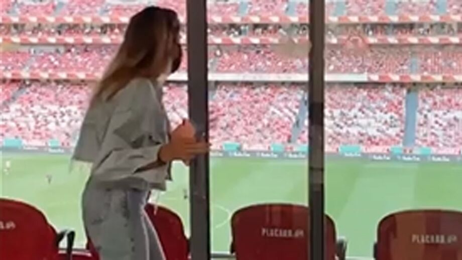 Magali Aravena assistiu ao Benfica-Spartak Moscovo