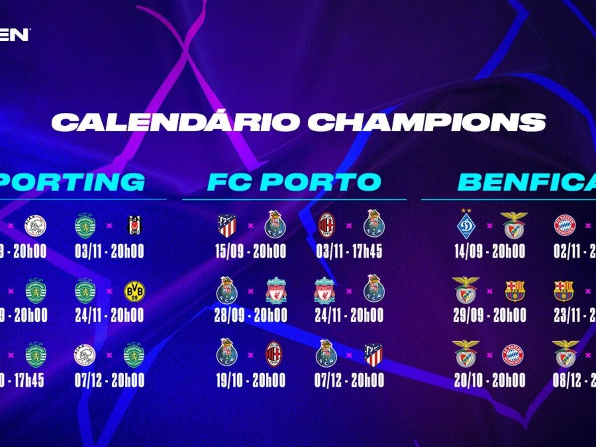 Todos os jogos da Liga dos Campeões 2021/22 na ELEVEN - Liga dos