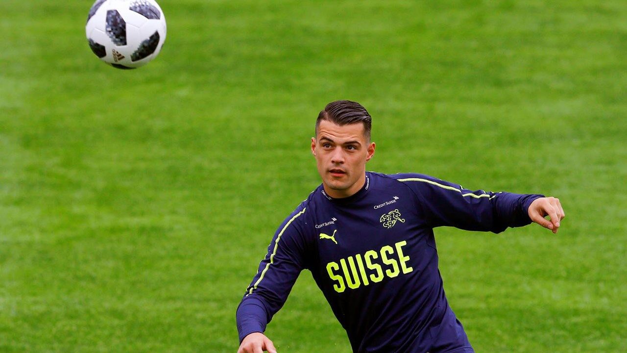 Xhaka foi substituído por Fabian Frei
