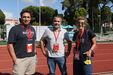 Rui Jorge, selecionador nacional dos Sub-21, Sérgio Krithinas e Isabel Rodrigues, diretora de marketing da Cofina
