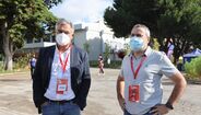 José Couceiro, diretor técnico nacional, com Sérgio Krithinas, diretor adjunto de Record