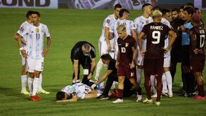 Susto com Messi no Venezuela-Argentina: imagens da entrada que deixou o argentino no chão