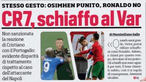 Imprensa italiana 'atira-se' a Cristiano Ronaldo e lembra lance diante da Irlanda