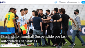 'Escândalo mundial': imprensa argentina não poupa nas palavras após suspensão do jogo com o Brasil