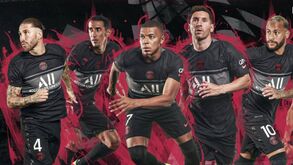 Assim é o terceiro equipamento do PSG para a época 2021/22