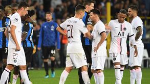 A crónica do Club Brugge-PSG, 1-1: tridente não come chocolate 