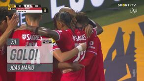João Mário fez desta forma o primeiro golo pelo Benfica na Liga Bwin