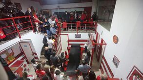 As imagens da visita de Rui Costa à casa do Benfica em Barcelos