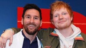 Messi partilha foto com Ed Sheeran e garante: «Foi um prazer conhecer-te»
