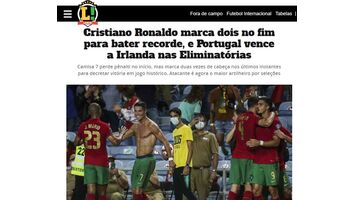 A lenda não tem fim. Imprensa mundial rendida ao novo feito de CR7 - Canal  Portugal