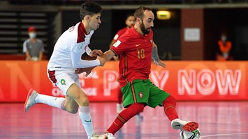 Futsal: Portugal empatou frente a Marrocos no derradeiro jogo da