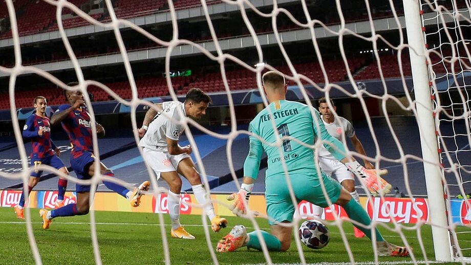 Coutinho, na altura emprestado ao Bayern, marcou aos catalães. Amanhã estará do outro lado