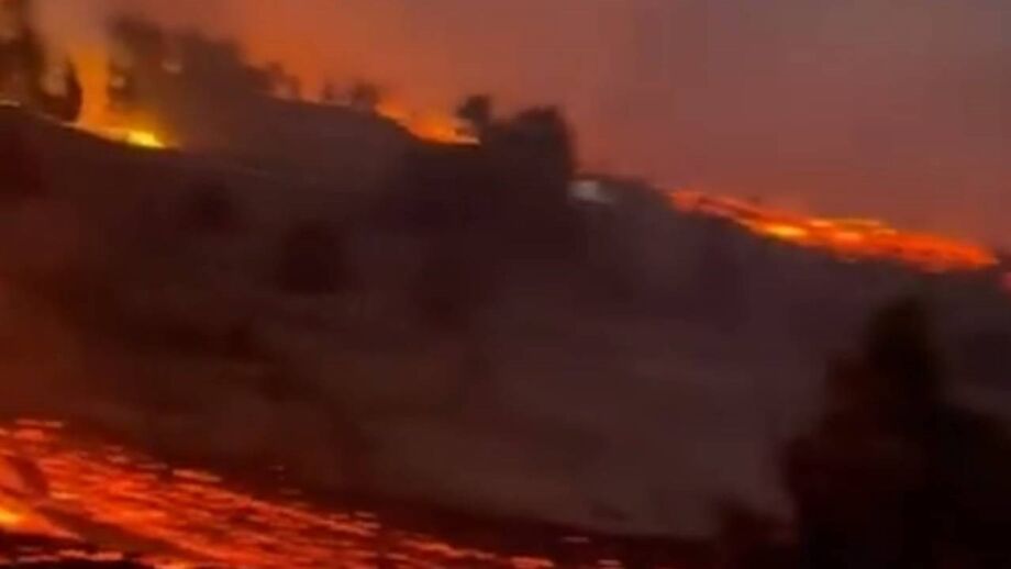 Lava avança 700 metros por hora