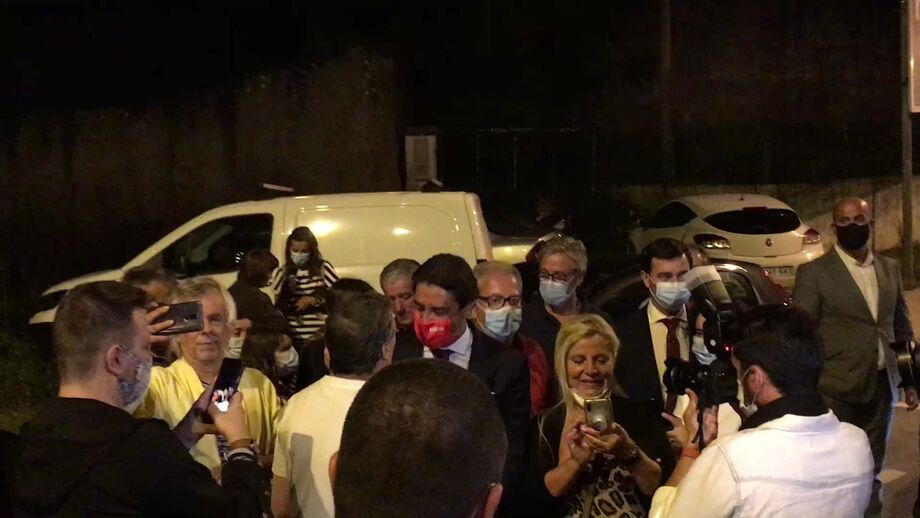 Primeira ação de campanha do atual presidente das águias 