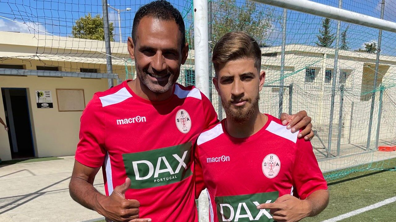 Matheus Moraes (à direita) com Djalmir
