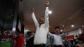 Imagens mostram como Rui Costa sofreu e depois vibrou com a conquista da Supertaça de voleibol