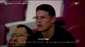 James Rodríguez foi assistir a um jogo da sua nova equipa... e a reação diz tudo