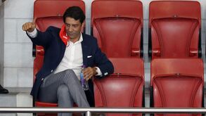 Rui Costa 'vibra' com jogo do voleibol do Benfica