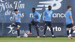 As imagens do último treino do FC Porto antes de receber o Milan
