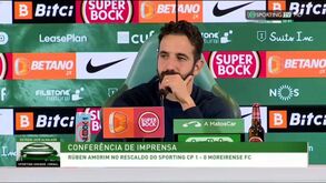 Rúben Amorim: «Não foi dos melhores jogos, mas a vitória foi justa»
