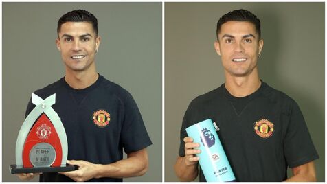 Ronaldo agradece prémios de melhor jogador do mês do Manchester United e da  Premier League - O diário de CR7 - Jornal Record