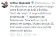 Jornalista Arthur Quezada, correspondente da TNT Sports