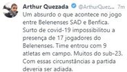 Jornalista Arthur Quezada, correspondente da TNT Sports