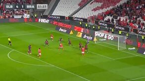 Everton 'sentou' Paulo Oliveira e atirou para o quinto golo do Benfica ao Sp. Braga
