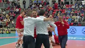 O ponto decisivo e a festa do Benfica com o apuramento para a Champions de voleibol
