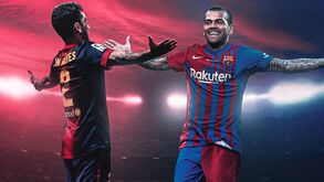 Dani Alves oficializado no Barcelona: brasileiro vai jogar quase de borla