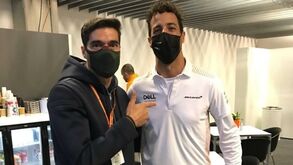 Abel Ferreira nos bastidores da F1 em Interlagos: treinador do Palmeiras entre ases do volante
