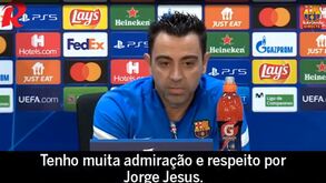 Xavi não poupou nos elogios: começou em Jorge Jesus e destacou dez jogadores do Benfica