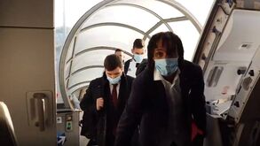 Benfica mostra como foi a chegada da equipa a Barcelona 