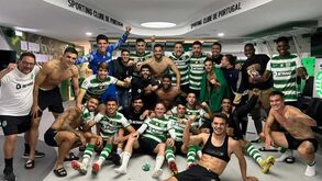 As imagens de uma noite histórica para o Sporting
