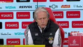 Veja em direto a conferência de Jorge Jesus de antevisão ao Belenenses SAD-Benfica