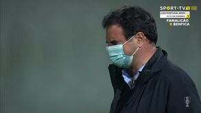 Rui Pedro Soares em lágrimas ao intervalo do Belenenses SAD-Benfica