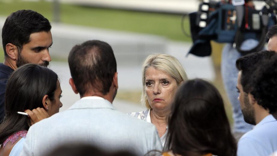 Candida Vilar durante o debate Instrutório do processo 'Ataque à Academia de Alcochete'