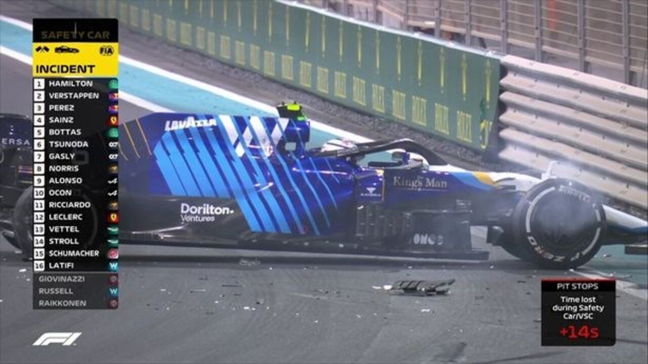 Acidente de Latifi foi decisivo em Abu Dhabi