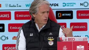 Veja na íntegra a conferência de Jorge Jesus de antevisão ao dérbi com o Sporting