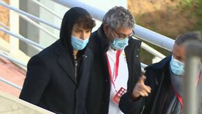 João Félix no Seixal horas depois do jogo no Dragão: jogador do At. Madrid foi apoiar o irmão