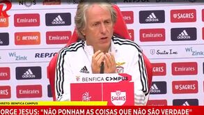 Jorge Jesus: «Qual é a verdade deste ano? 26 jogos e 17 vitórias...»