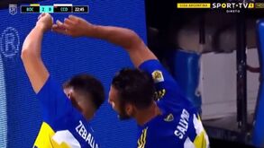 Salvio marca golo de calcanhar na vitória do Boca Juniors por 8-1