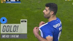 Taremi fez assim o terceiro golo do FC Porto ao Benfica