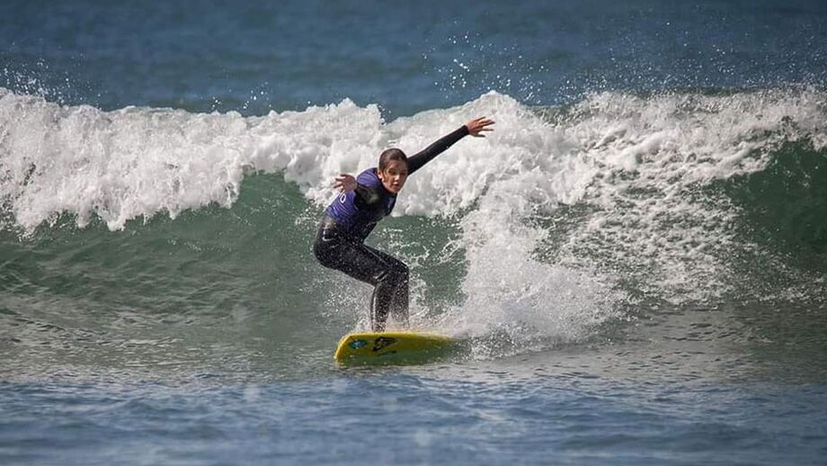 Marta Paço é vice-campeã mundial de surf adaptado em Oceanside, nos Estados Unidos