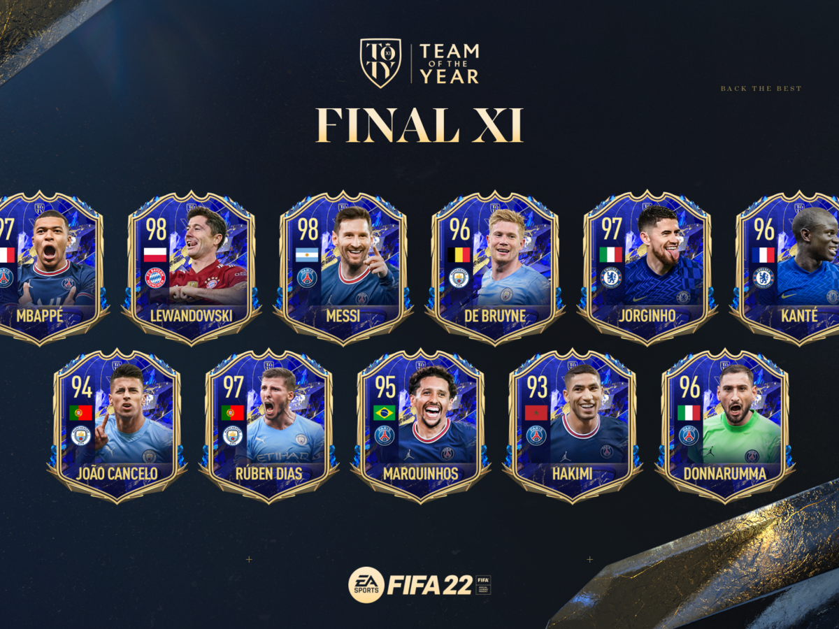 Equipa do Ano FIFA 22: Cartas estarão disponíveis brevemente