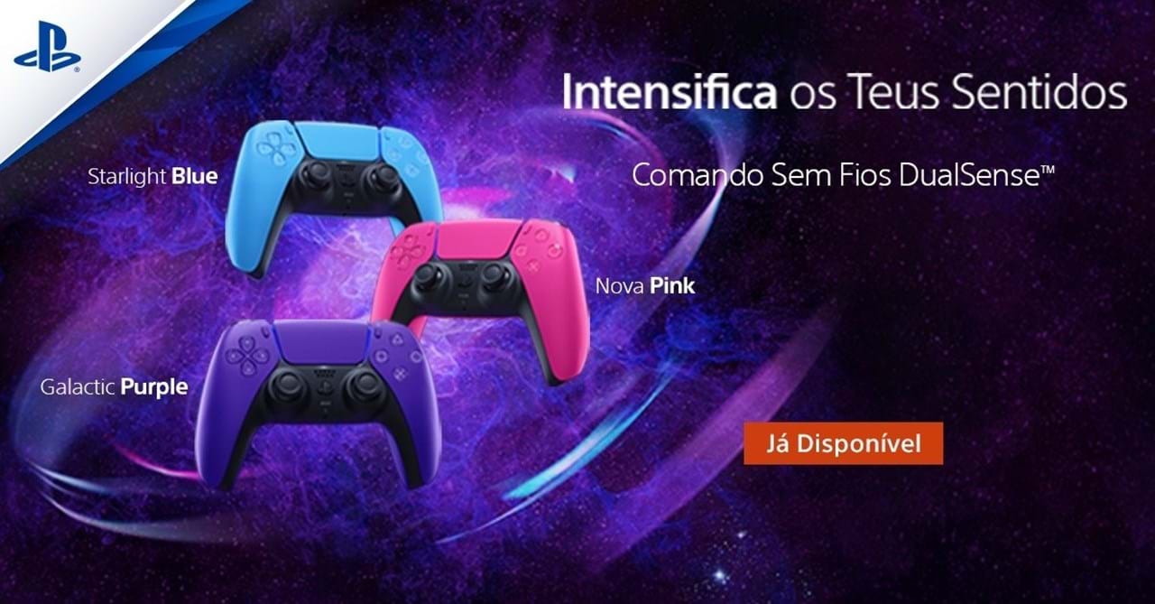PS5: Novas cores do Comando DualSense chegam às lojas - Record Gaming -  Jornal Record
