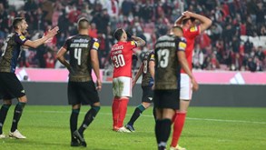 Adeptos do Benfica assobiaram e insultaram a equipa no final do jogo