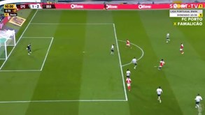 Erro de Gonçalo Inácio e Gorby a marcar: o golo da vitória do Sp. Braga em Alvalade