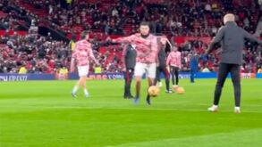 'Bomba' de Cristiano Ronaldo no aquecimento antes de um jogo impressiona